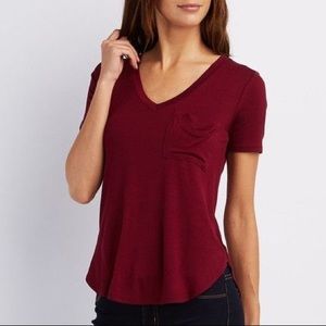 V-Neck Pocket T Shirt